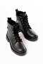 02-2003 Black Galata Lace-Up Zippered Daily Women's Boots - 5