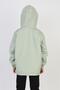 Girl's Combed Cotton Lined Hooded Seasonal Raincoat with Pockets - 7