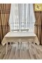 Square Tablecloth Seamless Fabric Plastic Modern Pattern Tassel Stain Resistant Tablecloth - 3