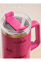 Lcw Accessories from Renkli̇mağazadan Mixed Barbie B Printed Metal Water Bottle with Straw 1000 ml - 2