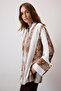 Wide-Cuffed Lace Pattern Shirt - 4