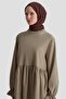 تونيك بأكمام بالون مكشكشة 25KD9018 بيج - 4