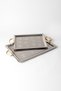 Stainless Steel Silver 2-Piece Tray Set – Gold Handled Service and Presentation Tray, Tarnish-Free & Fade-Resistant - 5