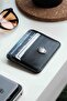 Card Holder Black Genuine Leather Card Holder - 3