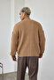 Premium Men's Zippered Biscuit Color Knitwear Cardigan Ls-62003 - 6