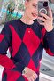 Baklava Pattern Knitwear Tunic 6K208 - 4