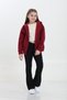 100% Organic Cotton Girls' Sweatshirt Cardigan with 3-Layer Fleece, Hood, Zipper, and Kangaroo Pocket - 2