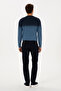 Men's Navy Blue Slim Fit Canvas / Chino Trousers 50308762-Vr033 - 4