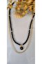 Choose the Letter Chain Necklace Black