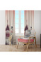 Cream Red Mini Snowman Winter 140X260 Single Wing Background Curtain - 4