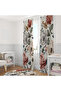 Cream Salmon Luxury Floral 140X260 Single Wing Background Curtain - 2