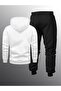 Tracksuit Set Sweatshirt Jogger - Oversized Fleece-Lined Dreampvr Printed Hooded - 2
