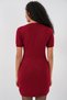 Women's Knit Dress with Necklace Detail 15989 - Burgundy - 7