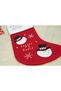 Gift stocking, Evolium, with Patterned , red, size 20x40 cm, textile, interior - 2