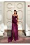 body-hugging mermaid cut dress with tail/drape detail at the front 583346 Light Purple
