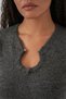 Women's Knit Dress with Necklace Detail 15989 - Anthracite - 5