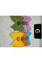 Special Design Colorful Stone Bow Detailed 6-Piece Cocktail Napkin Set, Colorful Coffee Side Serving Napkin - 2
