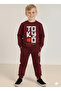 Winter Fleece-Lined Boys' Swaetshirt Tracksuit Set Bottom Top 2Piece Set - 3