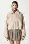 Women's Oscar Faux Fur Stone Bomber Jacket - 5