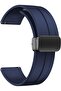 Silicone Magnetic Watch Band (22mm) - Quick Release, Magnetic Buckle