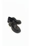 Women's Black Lace-Up Loafer Shoes - 4