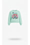 Girl's Cute Bear Printed Fleece-Lined Sweatshirt Tracksuit Set - 3