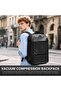 حقيبة ظهر Celpack Air Pack Vacuum Backpack مع مضخة، حقيبة ظهر مضادة للسرقة للسفر والكمبيوتر المحمول، لون أسود، مقاس كبير - 8