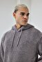 Basic Hooded Oversized Plush Sweatshirt - 2