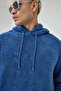 Basic Hooded Oversized Plush Sweatshirt - 2