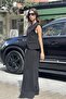 Women's Top with Tight Bone Buttons Vest and Pants Set - 3