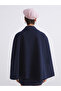 Vizyon New Season Double-Breasted Collar Women's Cashmere Poncho - 5