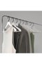 White Wooden Clothes Hanger Dress Shirt Pants Hanger Black American Hook 10 Pieces - 3
