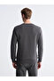 Crew Neck Printed Men's Thick Sweatshirt - 4