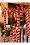 New Year's Foil Balloon – Red and White Candy Cane Christmas Balloon - Christmas Decorations - 3