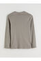 Crew Neck Basic Long Sleeve Men's T-Shirt (W5) - 6