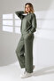 College Collar Zippered Double Tracksuit Set - 4