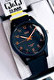 10 Atm Water Resistant Navy Blue Silicone Band Original Men's Wristwatch - Qqeg2002C4 - 2