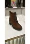 (Beijing) Genuine Leather Serrated Non-Slip Sole Lace-Up-Zipper Boots