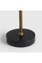 Tera Bliss Round Accent Side Table | Solid Wood Top with Aluminum Base | Modern End Table for Living Room & Bedroom | 56 x 36 x 36 cm - 4