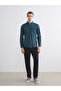 Regular Fit Long Sleeve Gabardine Men's Shirt - 4