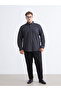 Anthracite Plus Size Regular Fit Long Sleeve Men's Shirt - 2