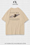 Unisex Women's and Men's Saturn Printed Special Design Oversize T-Shirt