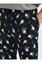 Black Standard Fit Men's Pajama Bottom - 3