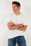 Text Detailed Cotton Regular Fit Crew Neck t Shirt Men's t Shirt 59020203 - 4