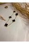 Steel Pearlescent Double Sided Black Necklace - 4