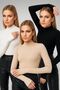 100% Viscose Fabric Women's Body Suit with Finger Detail, 3-Piece Combination, Different Styles for Every Day