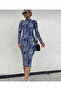 Women's Long Sleeve Micro Midi Dress