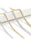 Gold Thin Zircon Stone Tennis Bracelet – Elegant Minimal Design - 5