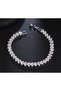 Silver Heart Detailed Zircon Stone Tennis Bracelet – Elegant & Sparkling Design |   Woman |   Stainless Steel - 4