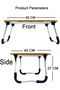 Mini Portable Folding Table Dormitory Study Desk Laptop Table - 4